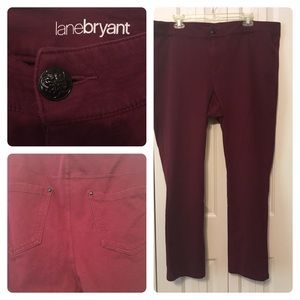 Wine jegging by Lane Bryant